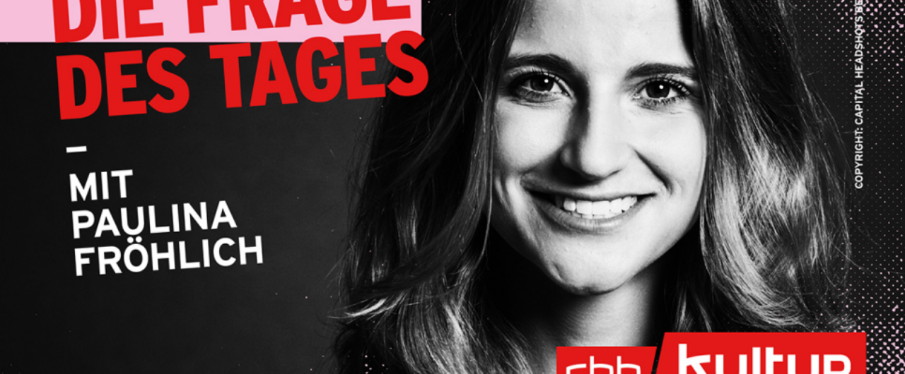 Paulina Fröhlich beim RBB Frage des Tages